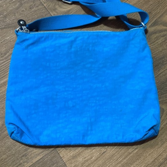 Kipling blue crossbody purse. Double zipper stone wash blue - Picture 3 of 12